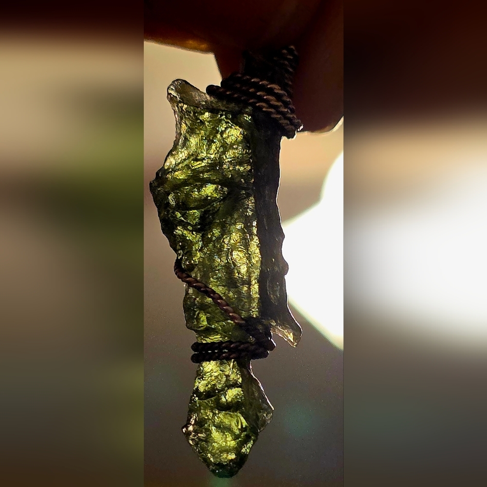 Genuine Moldavite Meteorite Pendant